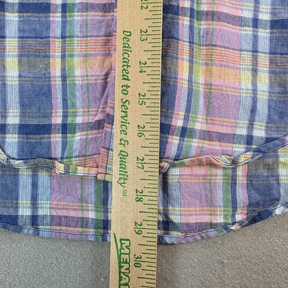 Brooks Bothers x Baird McNutt 100% Irish Linen Regent Long Sleeve Button Down Sm - Picture 10 of 10